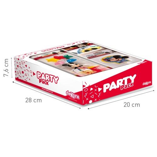 Dekora - PARTY PACK - sada - Mickey Mouse 28ks