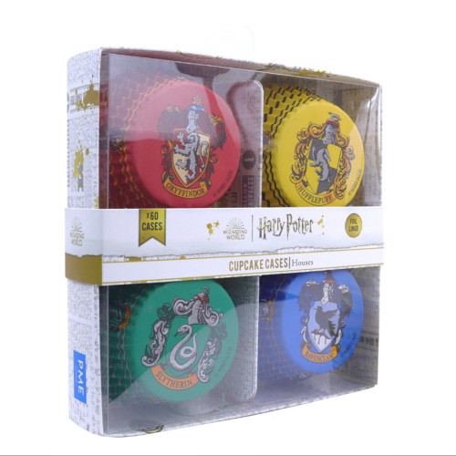 PME Foil Baking cups - Harry Potter - Hogwarts dormitories - 60 pcs