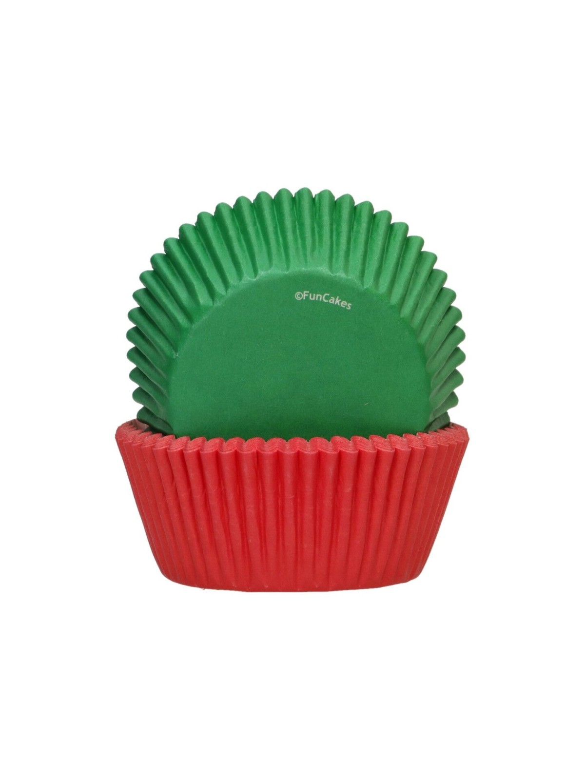 FunCakes  Baking Cups - rot / grün- 48 Stück