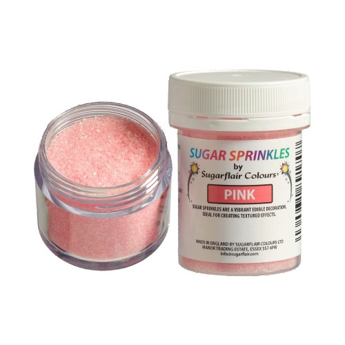 Sugarflair Sugar Sprinkles pink 40g