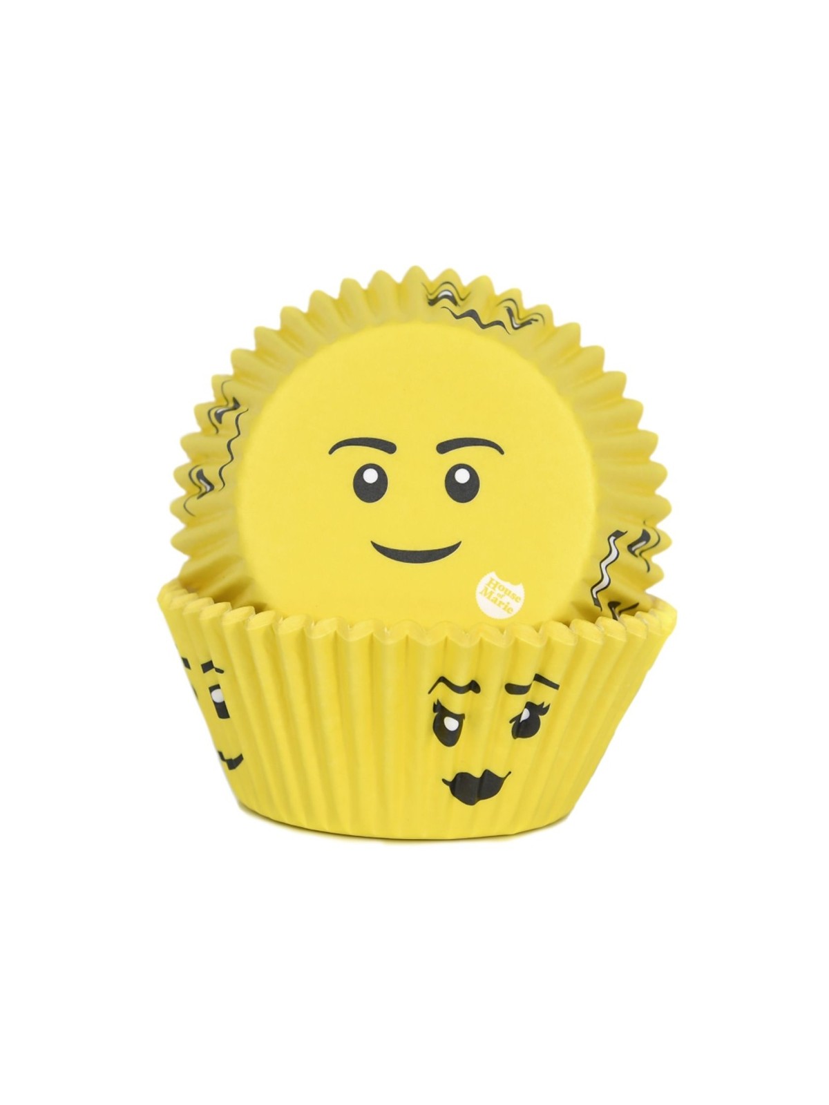 HoM cukrářské košíčky - SMILE - žlutý - 50ks
