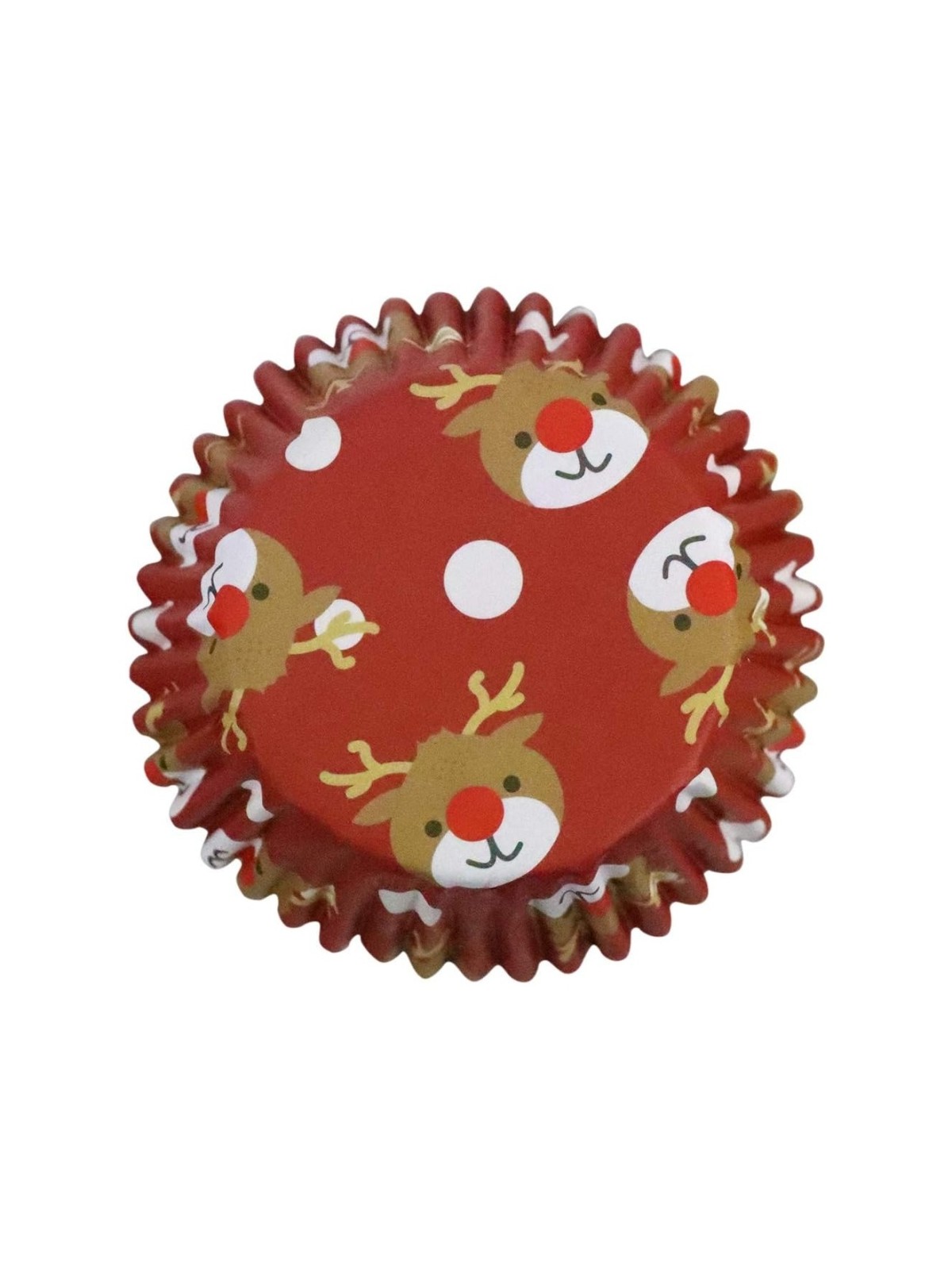 PME Sugarcraft Foil Cupcake Cases - Christmas Reindeer - 30pcs