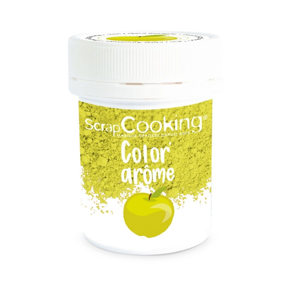 Scrapcooking Color & Flavor - Farbe + Aroma - Grün / APFEL - 10g