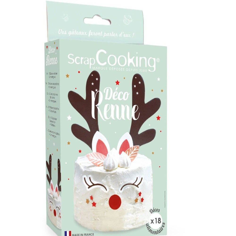 SCRAPCOOKING Essbares Papier - Rentier - 15 Stück