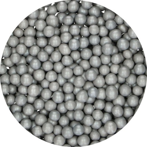 RABATT: FunCakes Candy Choco Pearls Medium - Silber - 80g