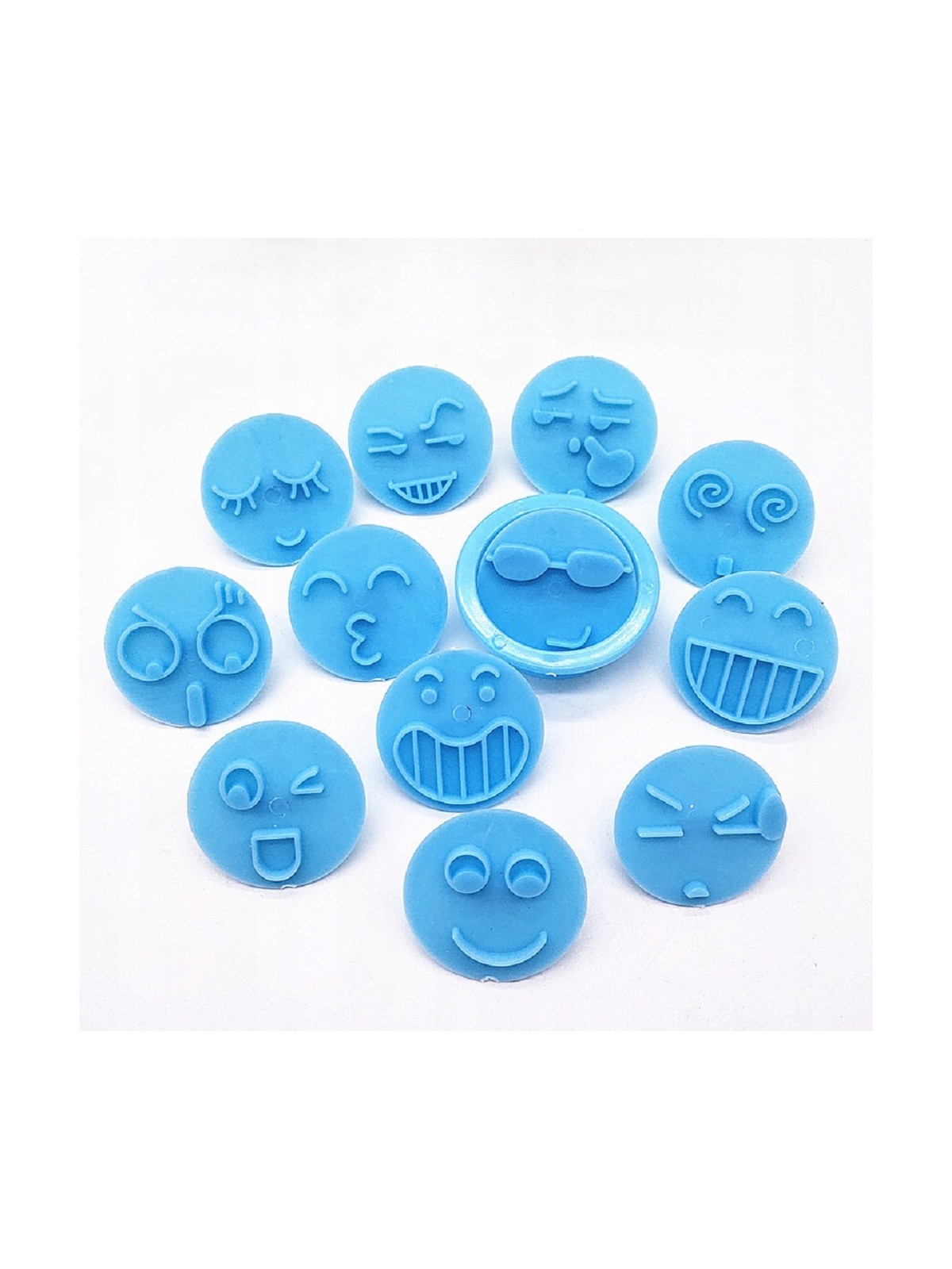 Fondantausstecher - Smileys 12 Stück