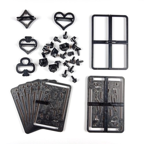 Template cookie cutter - playing cards and symbols