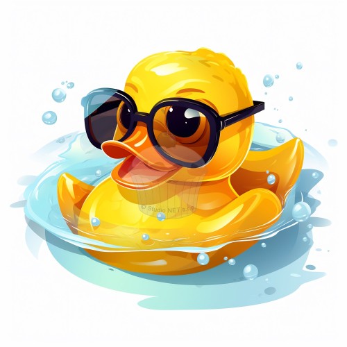 Edible paper "Bathing duck" - A4