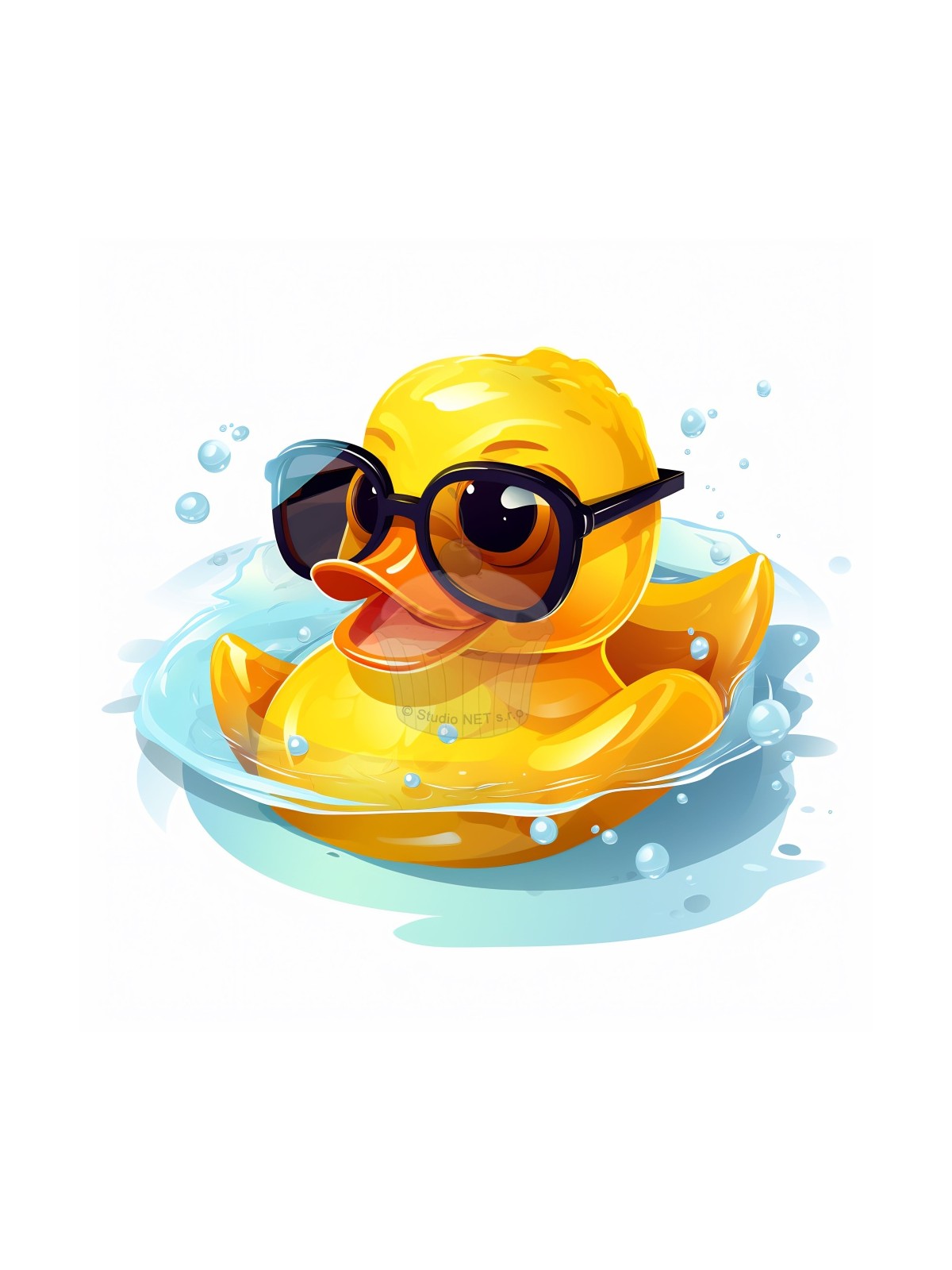 Edible paper "Bathing duck" - A4