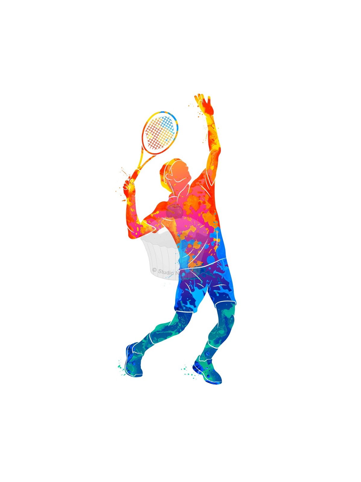 Esspapier „Tennisspieler“ A4
