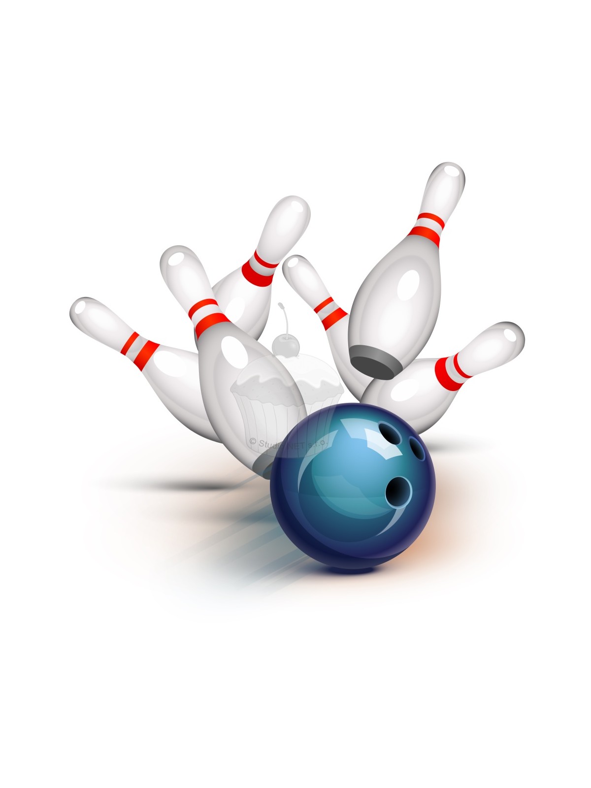 Jedlý papír "Bowling 1" A4