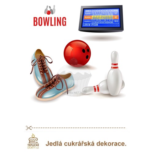 Jedlý papír "Bowling 5" A4