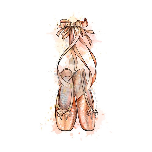 Edible paper "Ballet shoes" A4