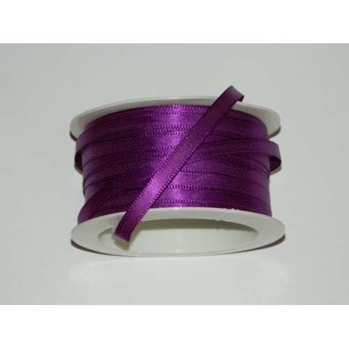 Satin ribbon - purple 50m / 5 mm