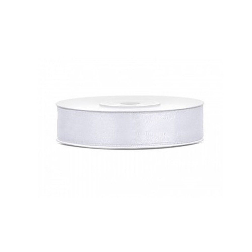 Atlas double-faced ribbon - white - 25m/12mm