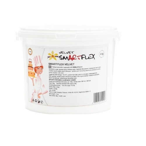 Smartflex velvet vanilla 4kg - rolled fondant