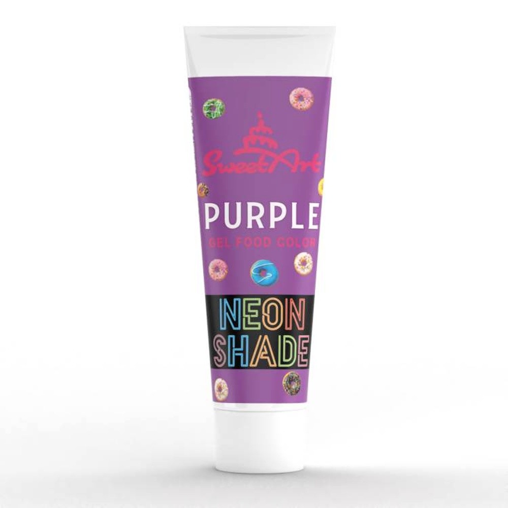 SweetArt - NEON Shade - Neonová gelová barva Purple - fialová  30g
