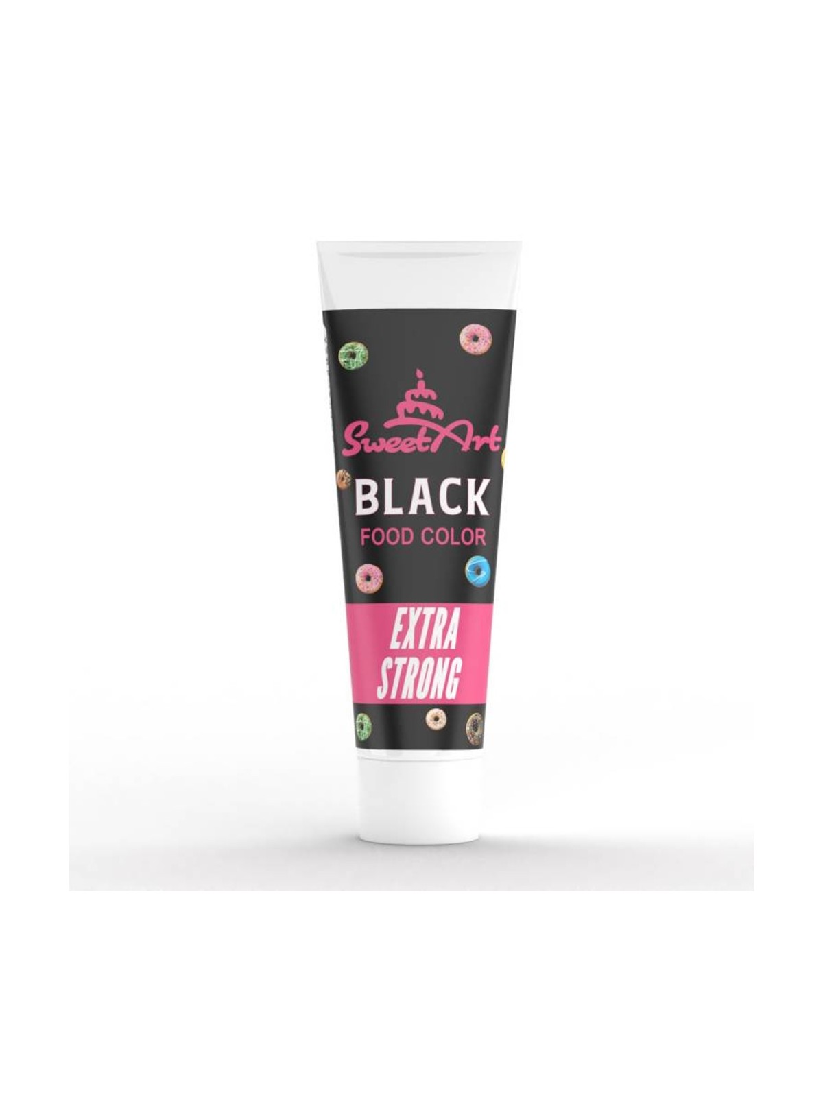 SweetArt - Extra Strong Potravinářská gelová barva Intense Black - černá 30g