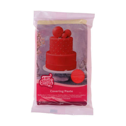 FunCakes Deckmasse 500g - Überzugsmasse - Rot