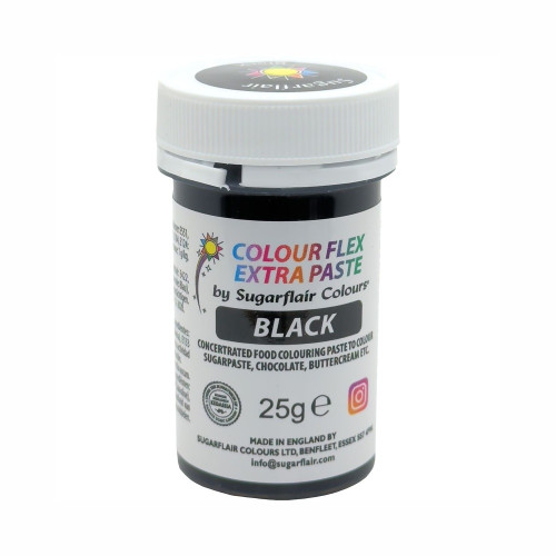 Sugarflair Colourflex EXTRA Paste Black