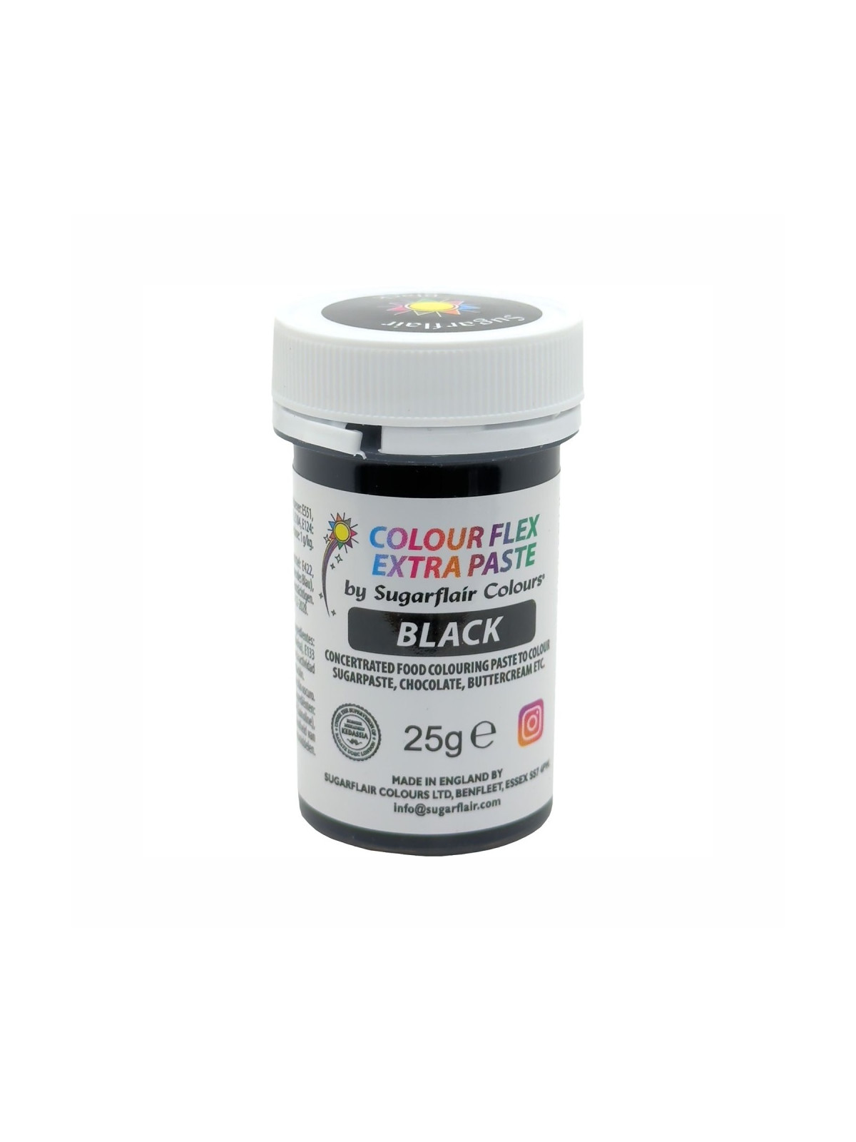 Sugarflair Colourflex EXTRA Paste Black