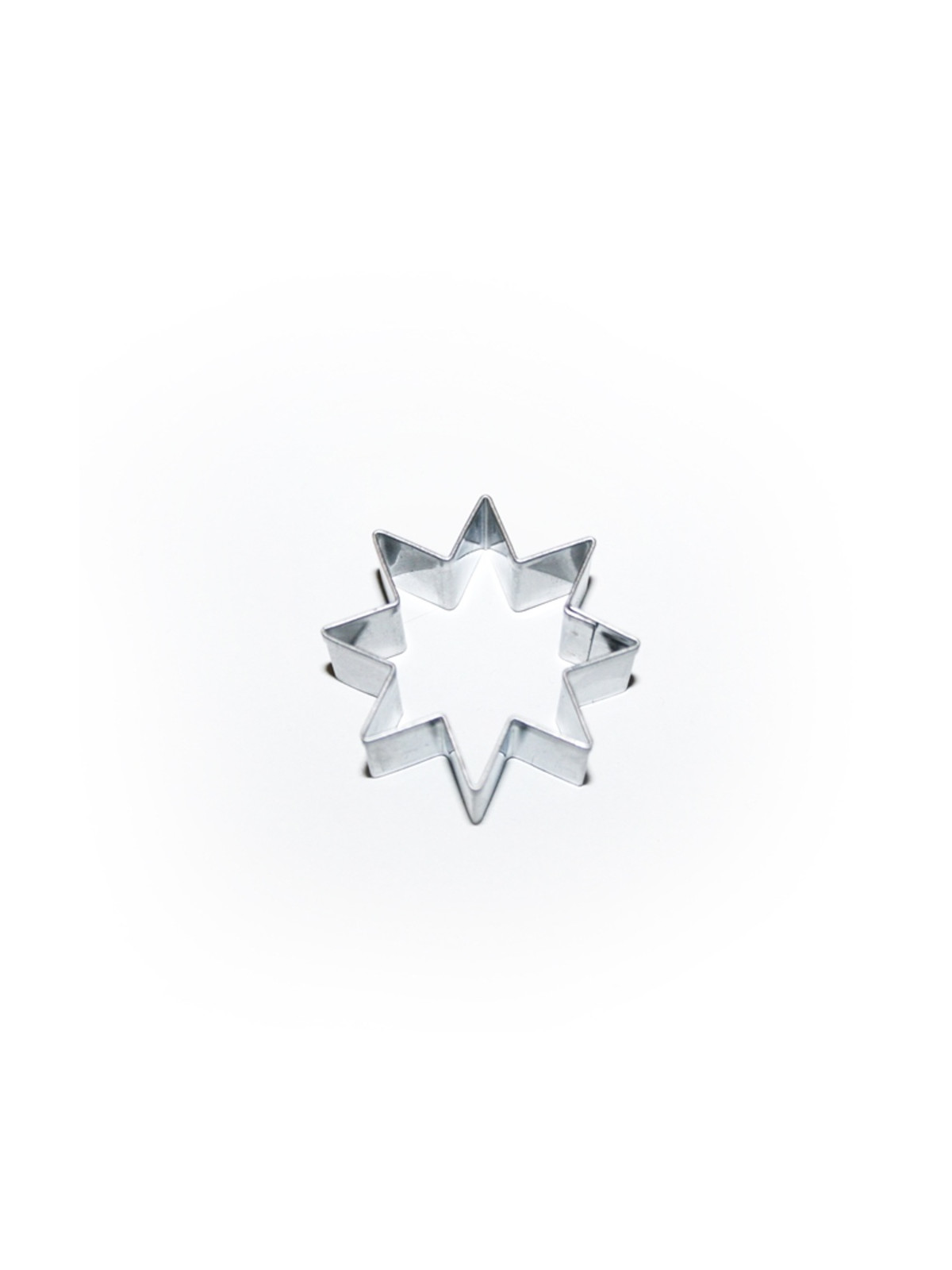 Stainless steel cookie cutter - 8-point star 40mm