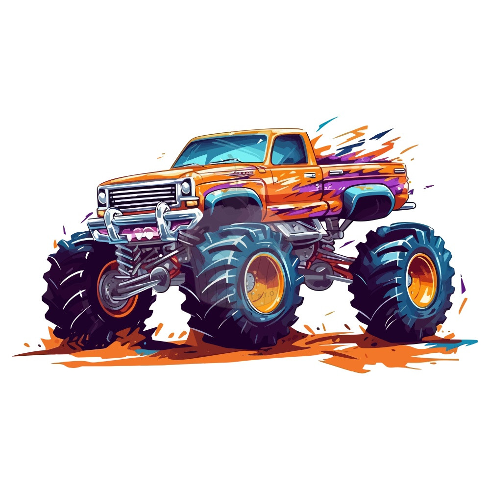 Jedlý papír "Monster Truck" A4