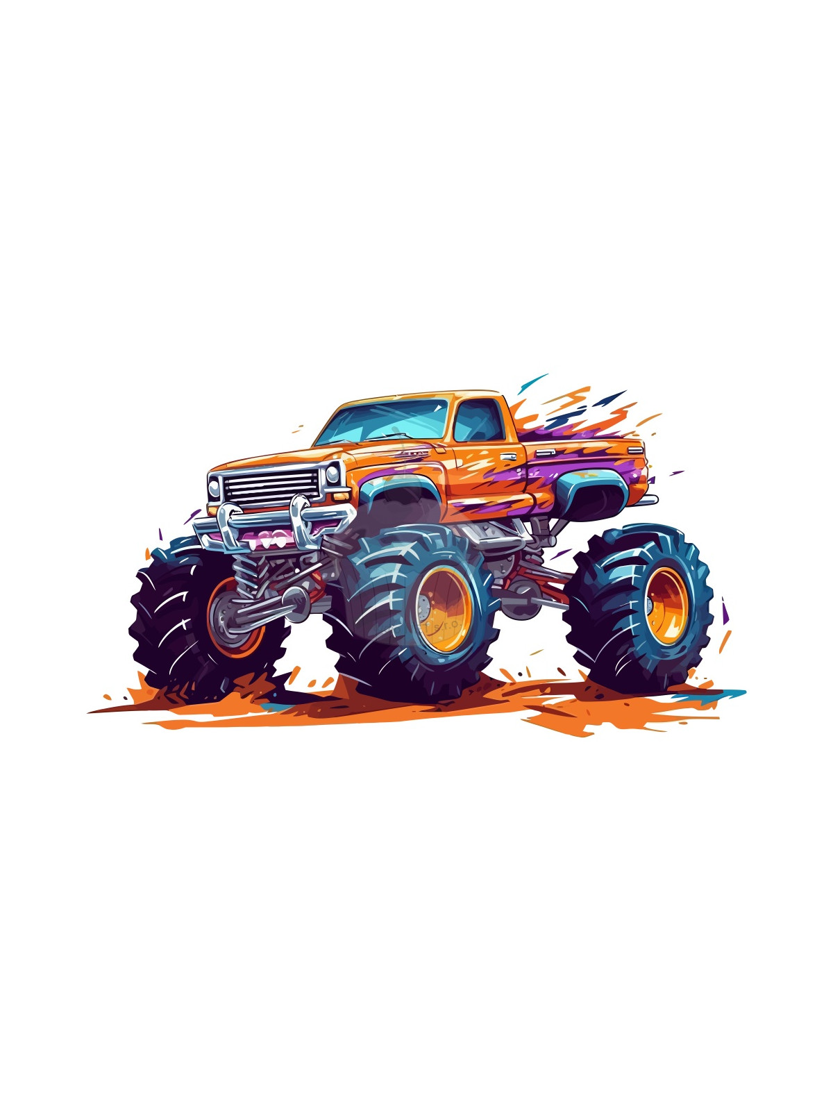 Jedlý papír "Monster Truck" A4