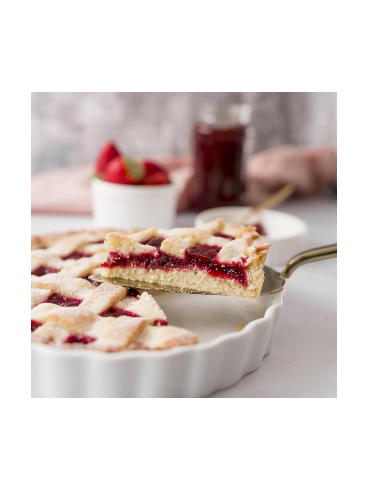 Jahodový gel – ovocná náplň s 60 % ovocného podílu, 1 kg