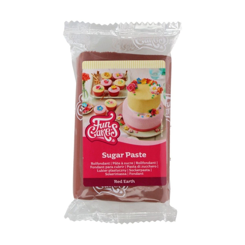 DISCOUNT: FunCakes Fondant Red Earth -250g