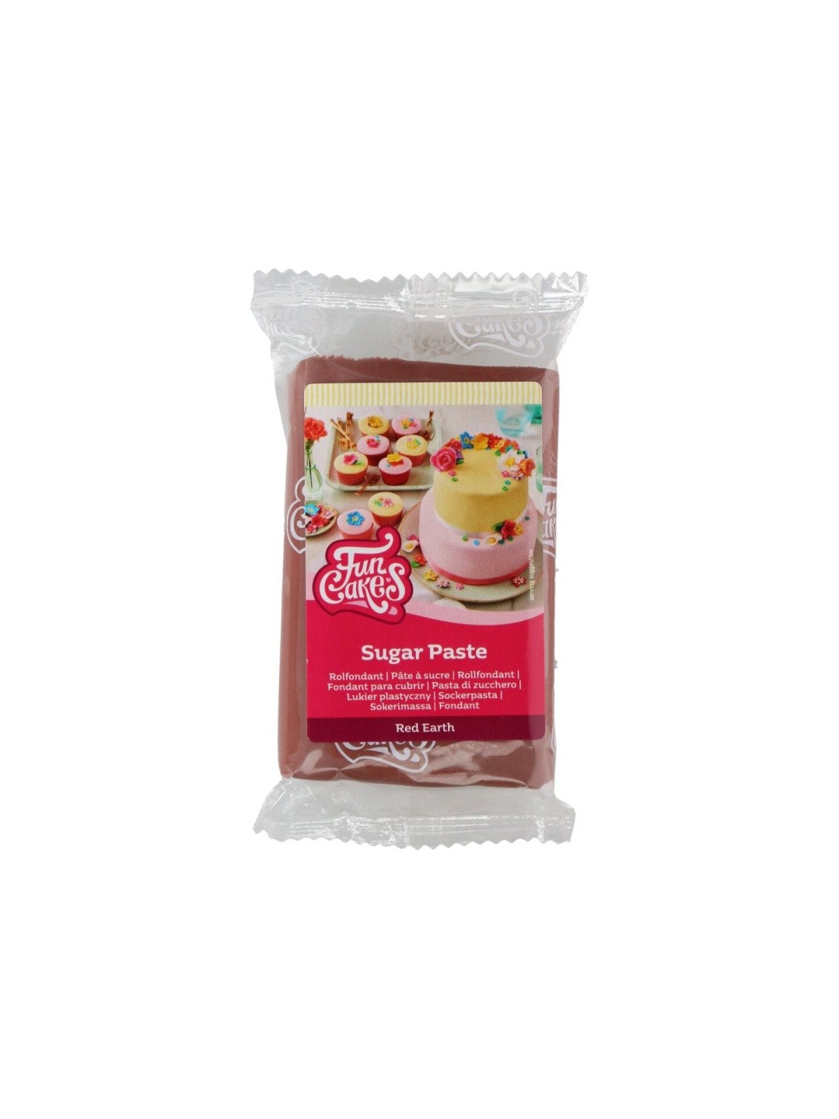 RABATT: FunCakes roll Fondant Red Earth - rot 250g