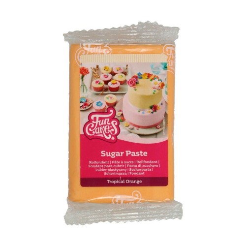 DISCOUNT: FunCakes Rolfondant Tropical Orange -250g-