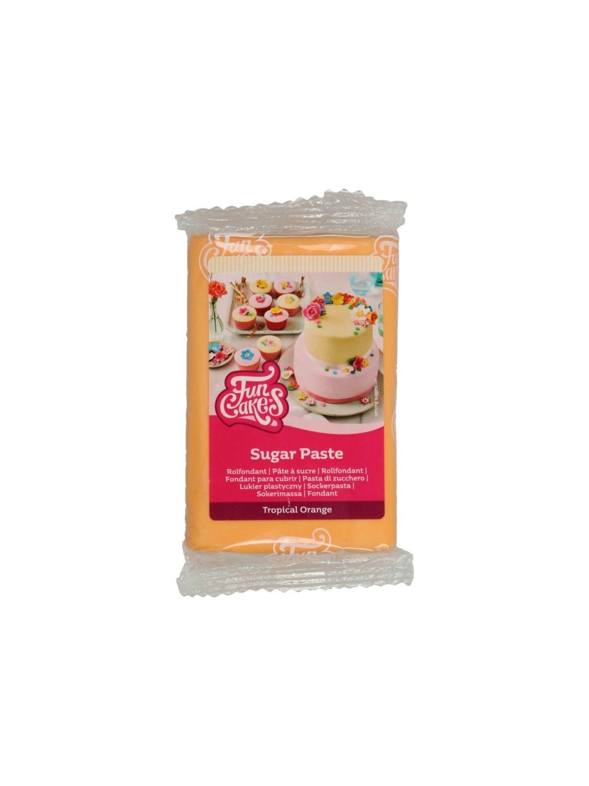 DISCOUNT: FunCakes Rolfondant Tropical Orange -250g-