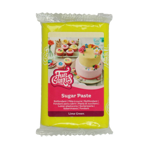 SLEVA: FunCakes potahový fondán Lime Green  - limetková zelená - 250g