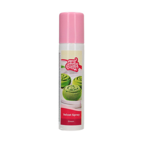 FunCakes Velvet Effect Spray - Green 100ml