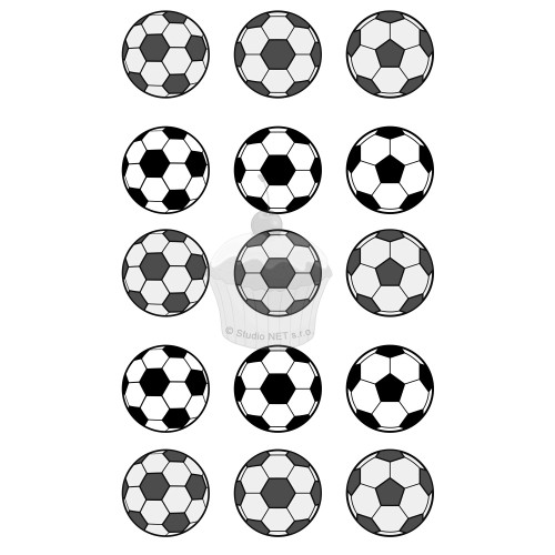 Edible paper "Soccer balls small" A4