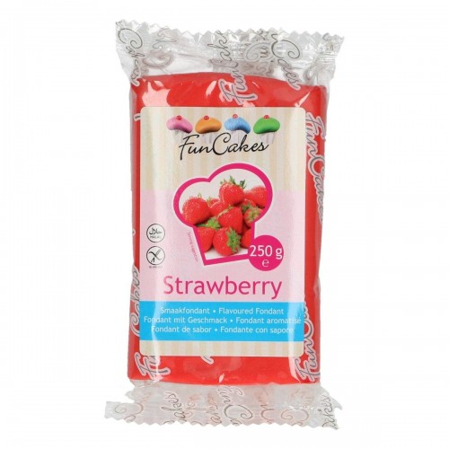 DISCOUNT: FunCakes Special Edition Flavoured Fondant - Strawberry -250g