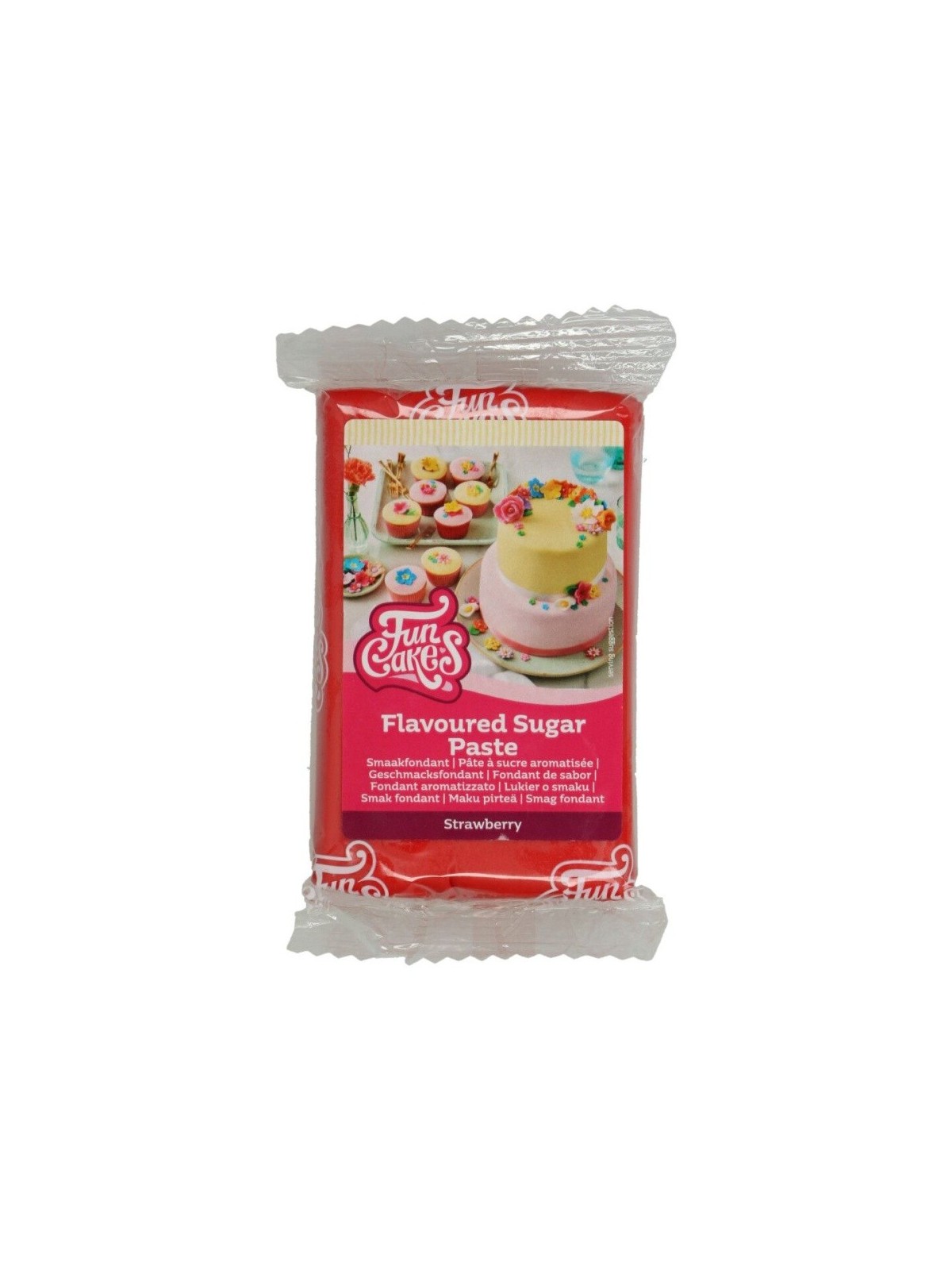 DISCOUNT: FunCakes Special Edition Flavoured Fondant - Strawberry -250g