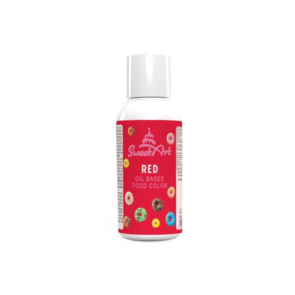 SweetArt - Liquid oil color for chocolate Red 50g