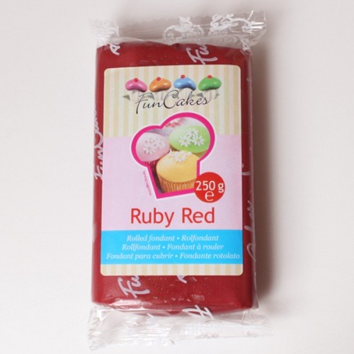 RABATT: FunCakes fondant Ruby Red -250g