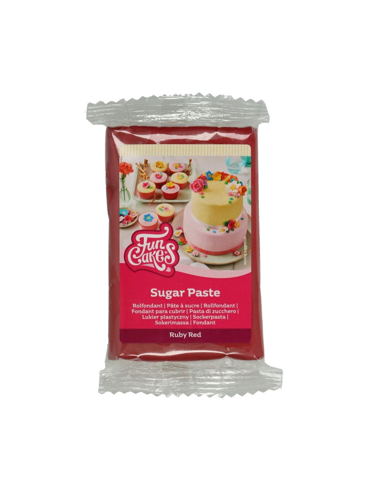 SLEVA: FunCakes potahový fondán - Ruby Red - rubínová - 250g