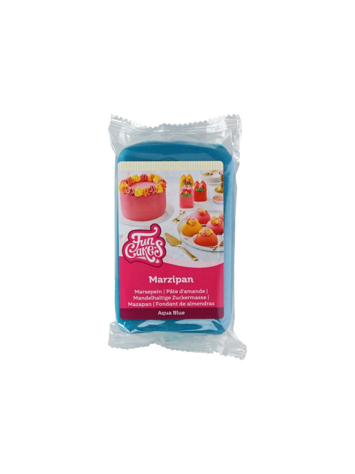 DISCOUNT: FunCakes Marzipan Aqua Blue - 250g