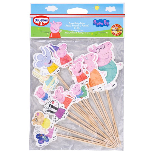 Dr.Oetker - cake toppers - Peppa Pig and Friends - 24pcs