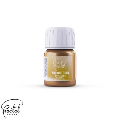 Flüssige Perlenfarbe Fractal - paint - Antique Gold 30ml