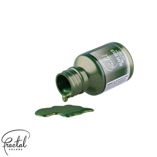 Flüssige Perlenfarbe Fractal - paint - Olive Gold 30ml