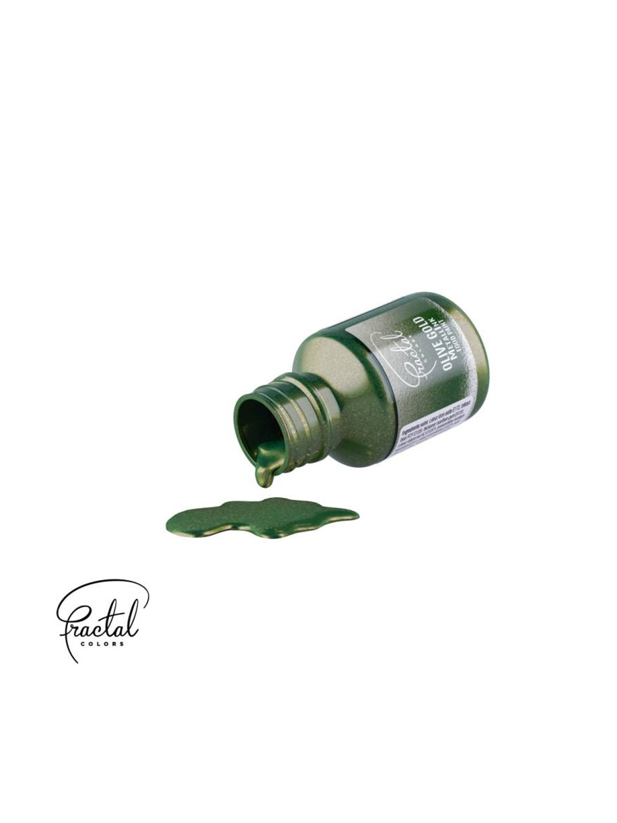 Perlfarbe Flüssig Fractal - Farbe - Olive Gold 30ml