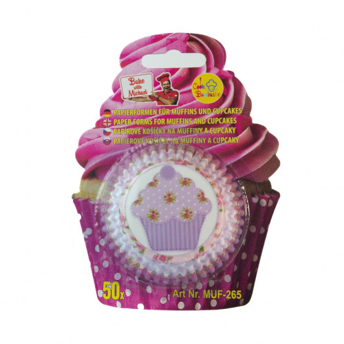 Baking Cups - lila Muffin - 50 Stk