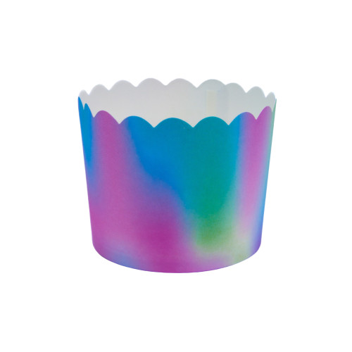 Cupcake for muffin solid - aurora borealis - 24pcs