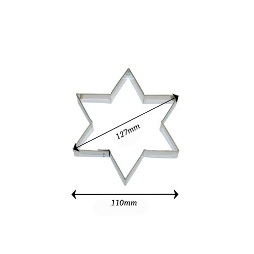 Cookie cutter - 6-pointed star - 12,7cm