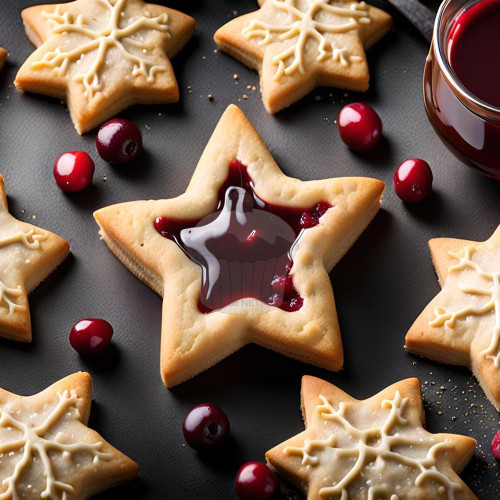 Stainless Steel Cookie Cutter - Star with Center Star 5 Points - 6cm